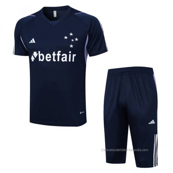 Chandal del Cruzeiro Manga Corta 2023-2024 Azul - Pantalon Corto - Haga un click en la imagen para cerrar