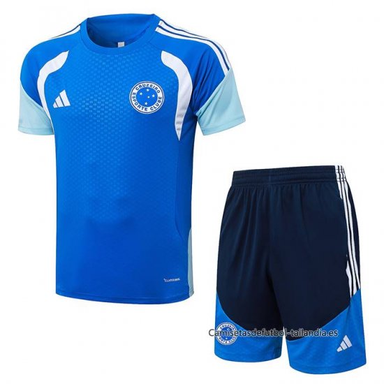 Chandal del Cruzeiro Manga Corta 2025-2026 Azul - Pantalon Corto - Haga un click en la imagen para cerrar