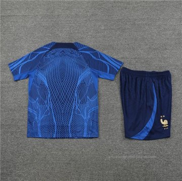 Chandal del Francia Manga Corta 2022-2023 Azul Oscuro - Pantalon Corto