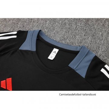 Chandal del Manchester United Manga Corta 2024-2025 Negro - Pantalon Corto