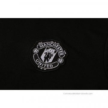 Chandal del Manchester United Manga Corta 2021-2022 Negro