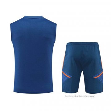 Chandal del Manchester United Sin Mangas 2022-2023 Azul Oscuro