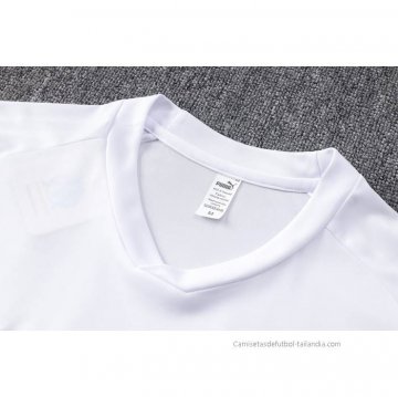 Chandal del Olympique Marsella Manga Corta 2022-2023 Blanco - Pantalon Corto