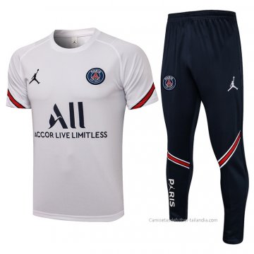Chandal del Paris Saint-Germain Manga Corta 2021-2022 Blanco