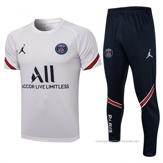 Chandal del Paris Saint-Germain Manga Corta 2021-2022 Blanco - Haga un click en la imagen para cerrar