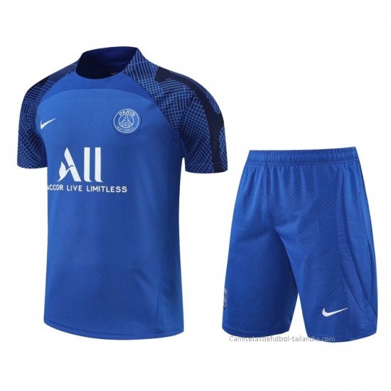 Chandal del Paris Saint-Germain Manga Corta 2022-2023 Azul - Pantalon Corto - Haga un click en la imagen para cerrar