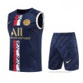 Chandal del Paris Saint-Germain Sin Mangas 2022-2023 Azul
