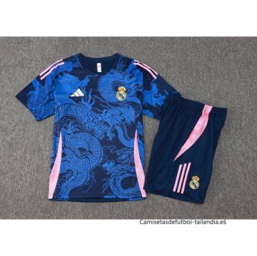 Chandal del Real Madrid Dragon Manga Corta 2024-2025 Azul - Pantalon Corto