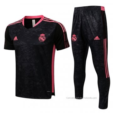 Chandal del Real Madrid Manga Corta 2021-2022 Negro Chandal del Real Madrid Manga Corta 2021-2022 Negro