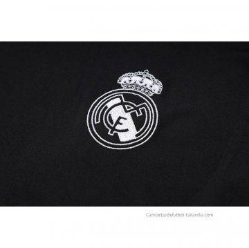 Chandal del Real Madrid Manga Corta 2023-2024 Negro - Pantalon Corto