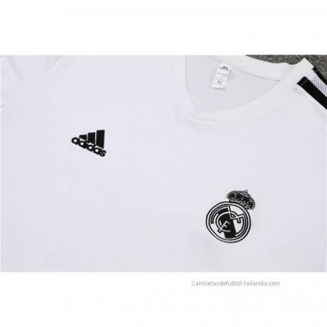 Chandal del Real Madrid Manga Corta 2022-2023 Blanco - Pantalon Corto