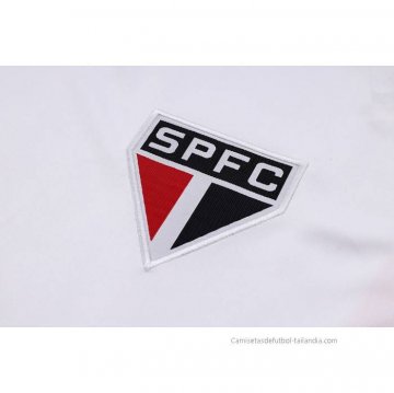 Chandal del Sao Paulo Manga Corta 2023-2024 Blanco - Pantalon Corto
