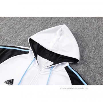 Chaqueta con Capucha del Argentina 2022-2023 Blanco