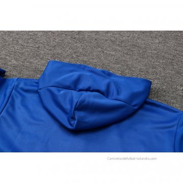 Chaqueta con Capucha del Barcelona 2021-2022 Azul