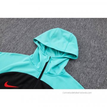 Chaqueta con Capucha del Barcelona 2022-2023 Azul y Negro