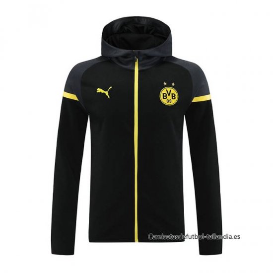 Chaqueta con Capucha del Borussia Dortmund 2024-2025 Negro - Haga un click en la imagen para cerrar