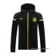 Chaqueta con Capucha del Borussia Dortmund 2024-2025 Negro
