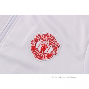 Chaqueta con Capucha del Manchester United 2021-2022 Blanco