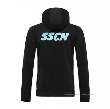 Chaqueta con Capucha del Napoli 2022-2023 Negro