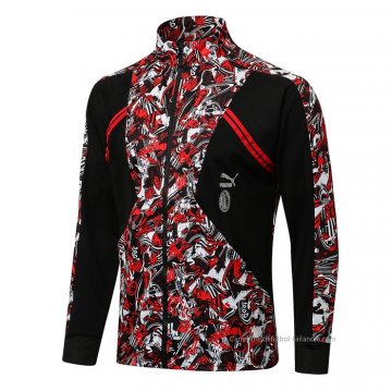 Chaqueta del AC Milan 2021-2022 Rojo Chaqueta del AC Milan 2021-2022 Rojo