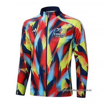 Chaqueta del Arsenal 2025-2026 Azul Amarillo Rojo Chaqueta del Arsenal 2025-2026 Azul Amarillo Rojo
