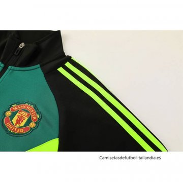 Chaqueta del Manchester United 2024-2025 Negro y Verde