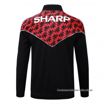 Chaqueta del Manchester United 2025-2026 Negro Rojo