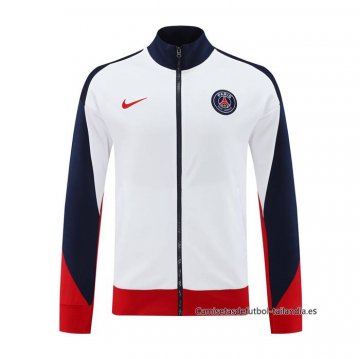 Chaqueta del Paris Saint-Germain 2024-2025 Blanco Chaqueta del Paris Saint-Germain 2024-2025 Blanco