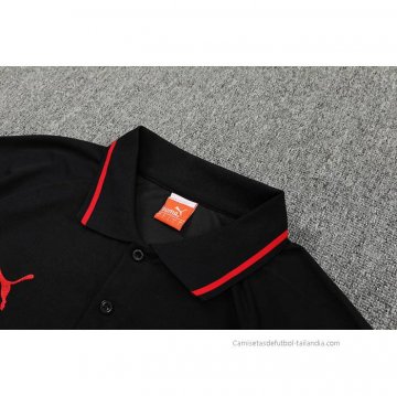 Conjunto Polo del AC Milan 2022-2023 Negro