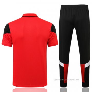Conjunto Polo del AC Milan 2021-2022 Rojo