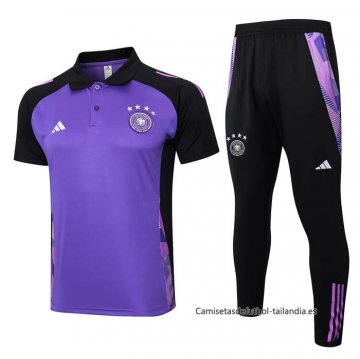 Conjunto Polo del Alemania 2024-2025 Purpura Conjunto Polo del Alemania 2024-2025 Purpura