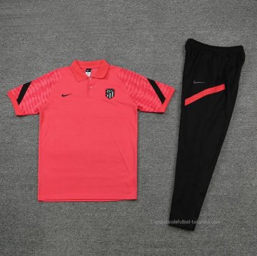 Conjunto Polo del Atletico Madrid 2022-2023 Rosa