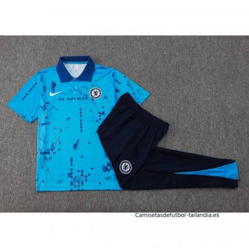 Conjunto Polo del Chelsea 2024-2025 Azul