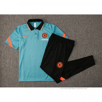 Conjunto Polo del Chelsea 2021-2022 Verde
