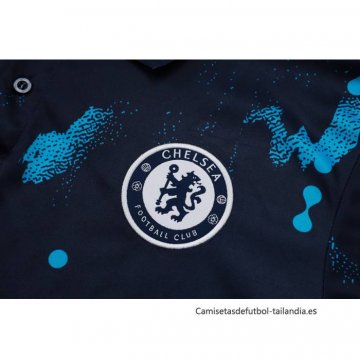 Conjunto Polo del Chelsea 2024-2025 Azul Oscuro