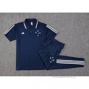 Conjunto Polo del Cruzeiro 2023-2024 Azul