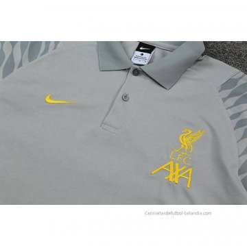 Conjunto Polo del Liverpool 2022-2023 Gris