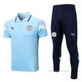Conjunto Polo del Manchester City 2022-2023 Azul