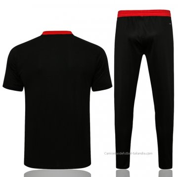 Conjunto Polo del Manchester United 2021-2022 Negro