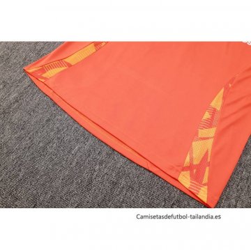 Conjunto Polo del Manchester United 2024-2025 Naranja