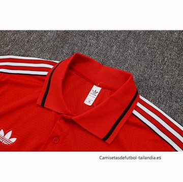 Conjunto Polo del Manchester United 2025-2026 Rojo