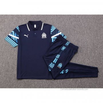 Conjunto Polo del Olympique Marsella 2022-2023 Azul Marino