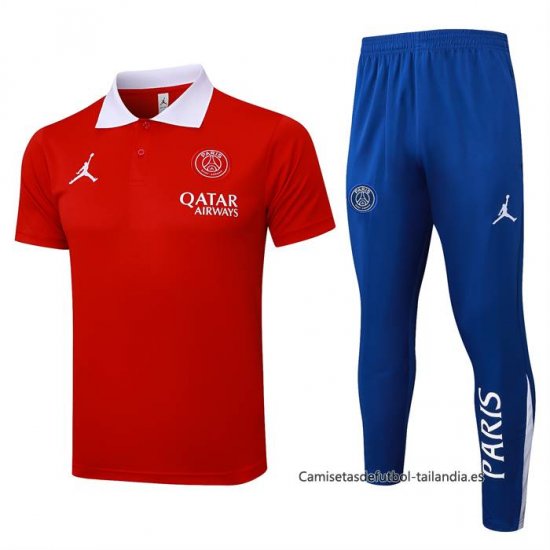 Conjunto Polo del Paris Saint-Germain 2024-2025 Rojo - Haga un click en la imagen para cerrar