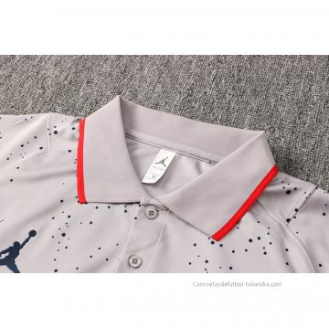 Conjunto Polo del Paris Saint-Germain Jordan 2021-2022 Gris