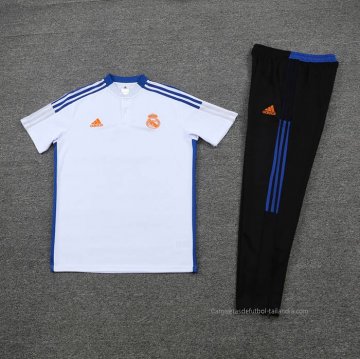 Conjunto Polo del Real Madrid 2022-2023 Blanco y Azul