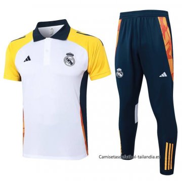 Conjunto Polo del Real Madrid 2024-2025 Blanco Conjunto Polo del Real Madrid 2024-2025 Blanco