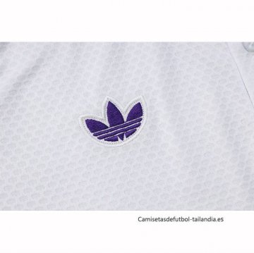 Conjunto Polo del Real Madrid 2025-2026 Blanco Purpura