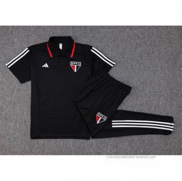 Conjunto Polo del Sao Paulo 2023-2024 Negro