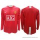 1ª Camiseta Manchester United Manga Larga Retro 2008