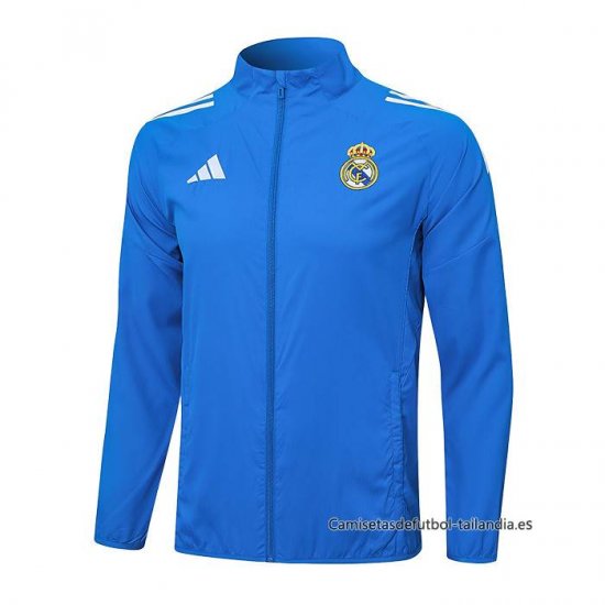 Rompevientos del Real Madrid 2026-2027 Azul - Haga un click en la imagen para cerrar